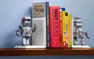 Illustration for article titled A pair of custom Lego bookends starts with these angled baseplates